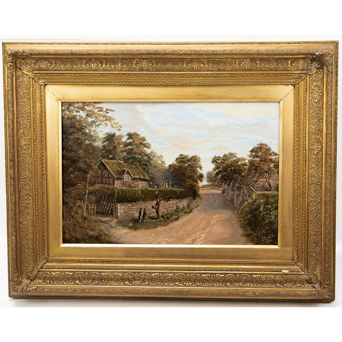 J.B. Reid 1881 Framed Oil Painting (1 of 13)