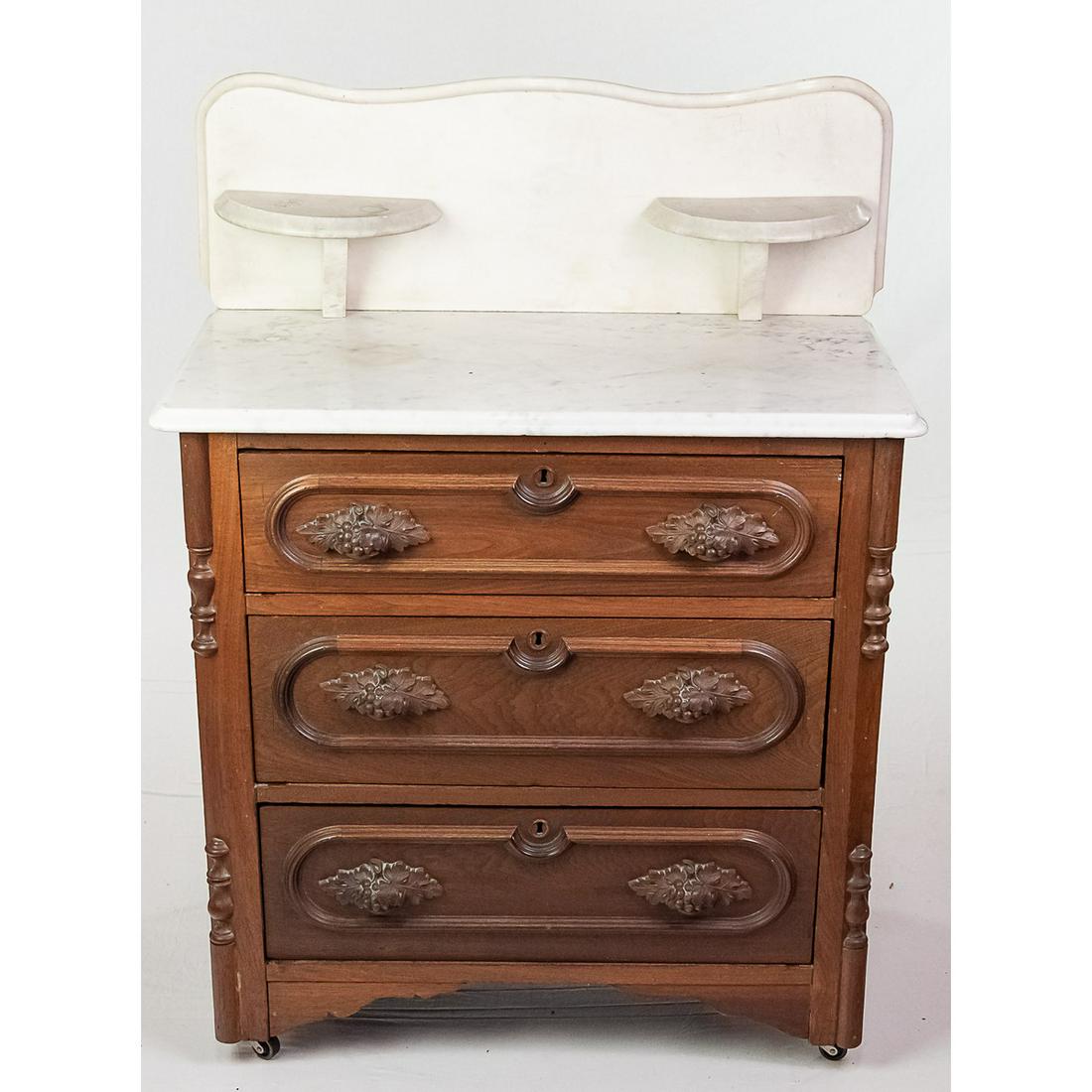 Vintage Marble Top Cabinet (1 of 12)