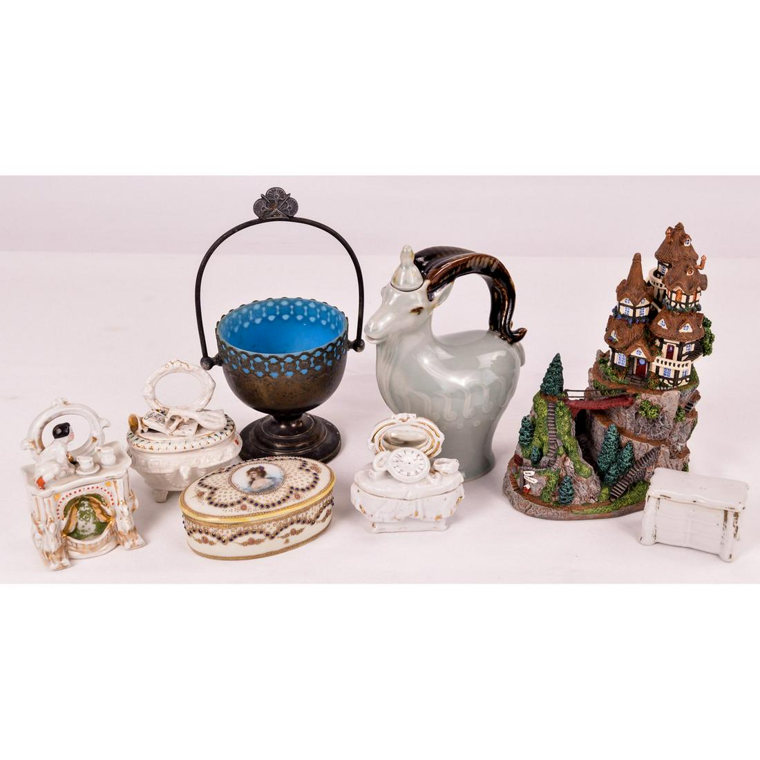 Lot of Trinket Boxes and Misc Shelf Items (1 of 6)