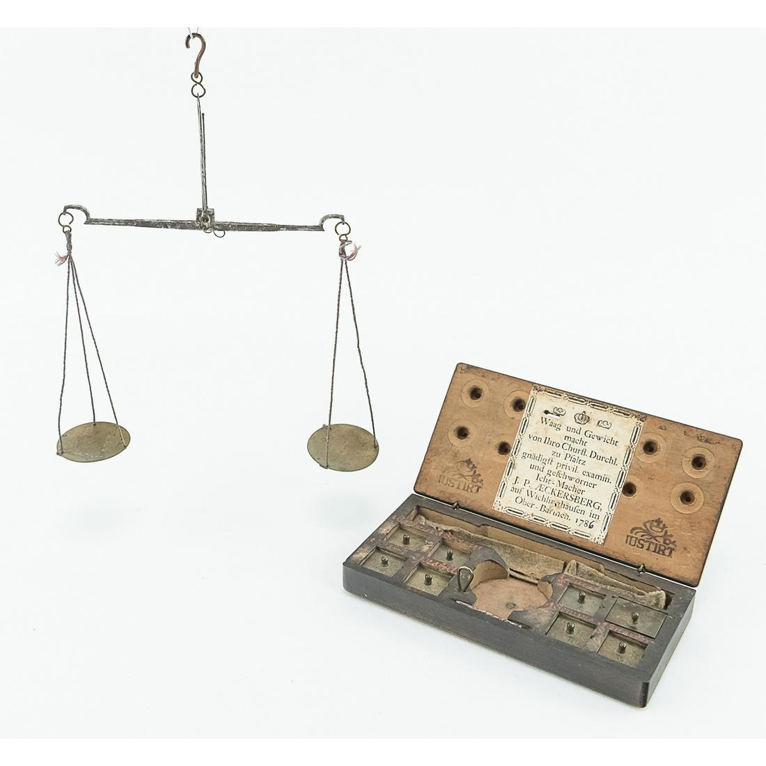 Vintage German Pocket Coin Scale Set (1 of 10)