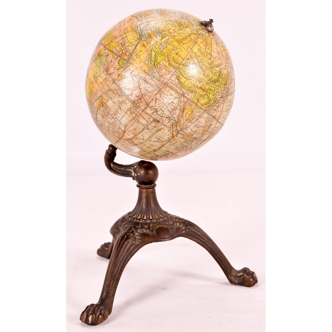 Antique Terrestrial Globe w. Metal Base (1 of 3)
