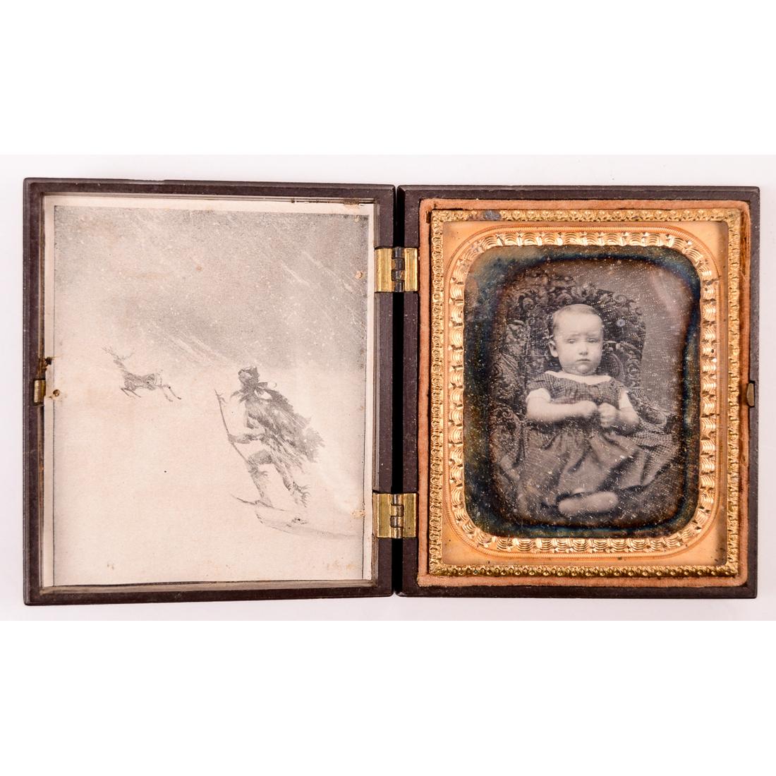 1/6 Plate Cased Daguerreotype of a Young Child (1 of 7)