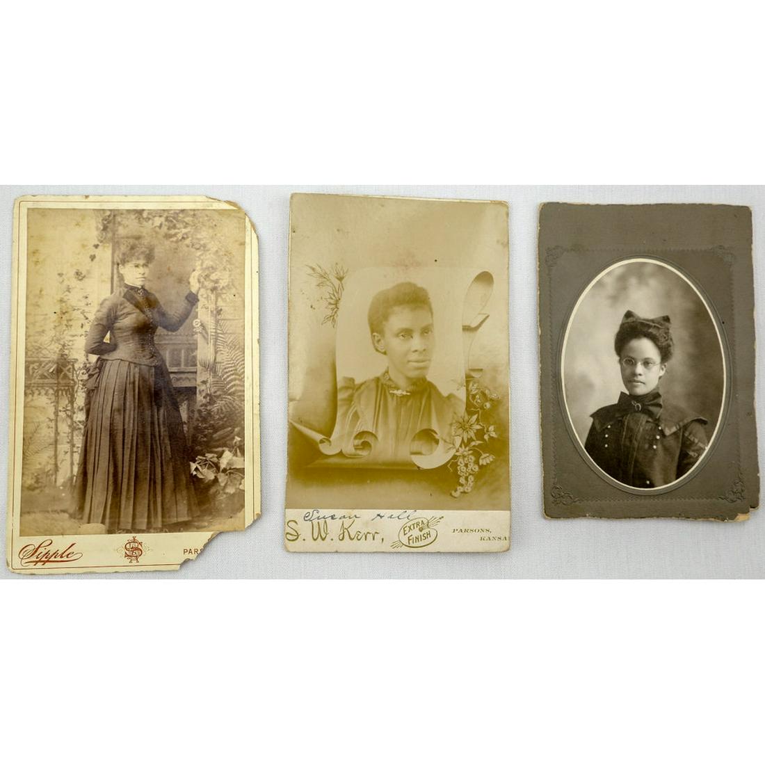 African-American Cabinet Cards (3) (1 of 2)