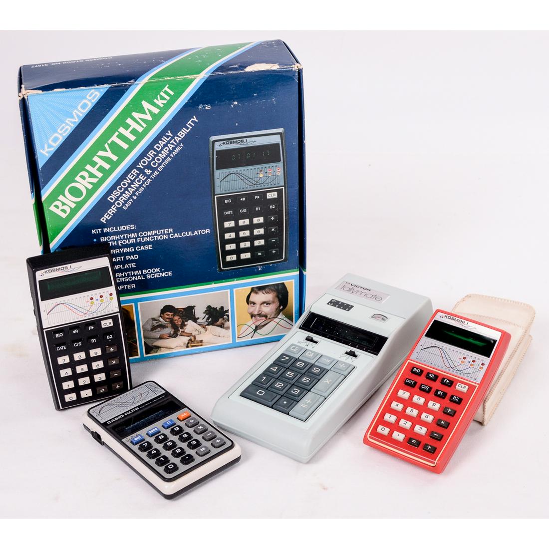 4 Vintage LED Calculators Victor, Kosmos & Casio (1 of 6)