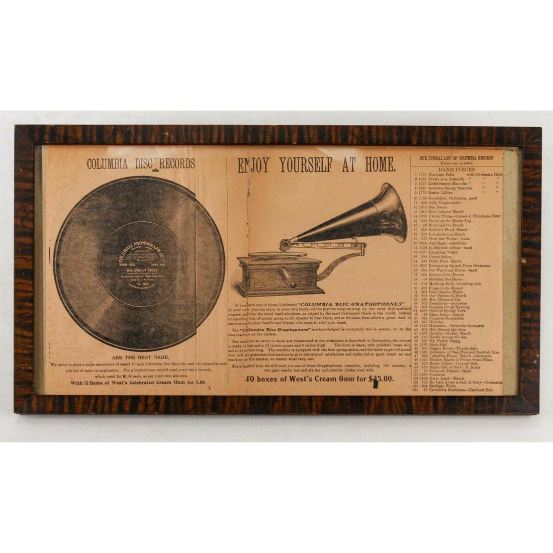Original Columbia Framed Newspaper Ad (1 of 4)