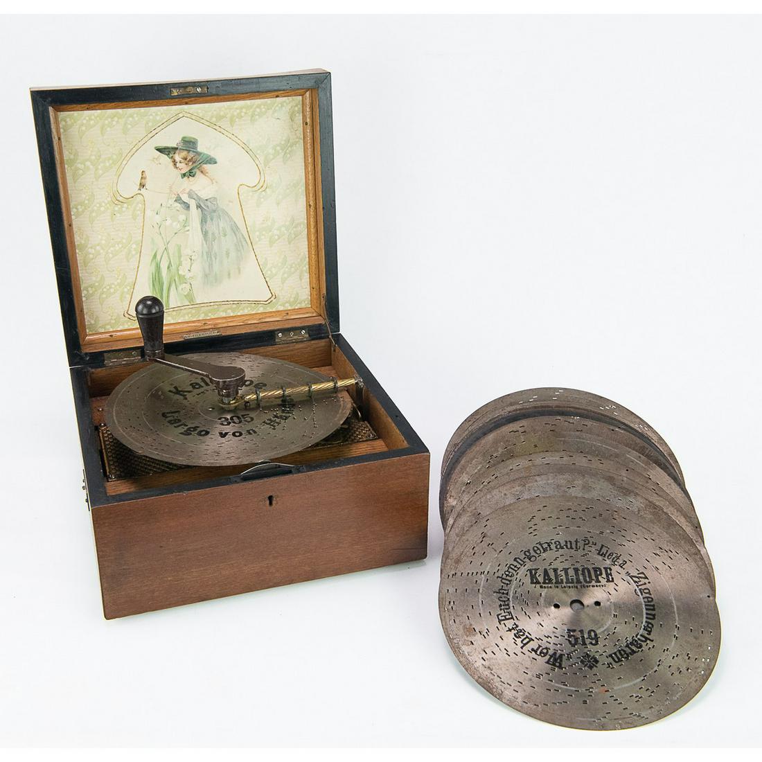 Kalliope 9 and 1/4 Inch Disc Music Box (1 of 13)
