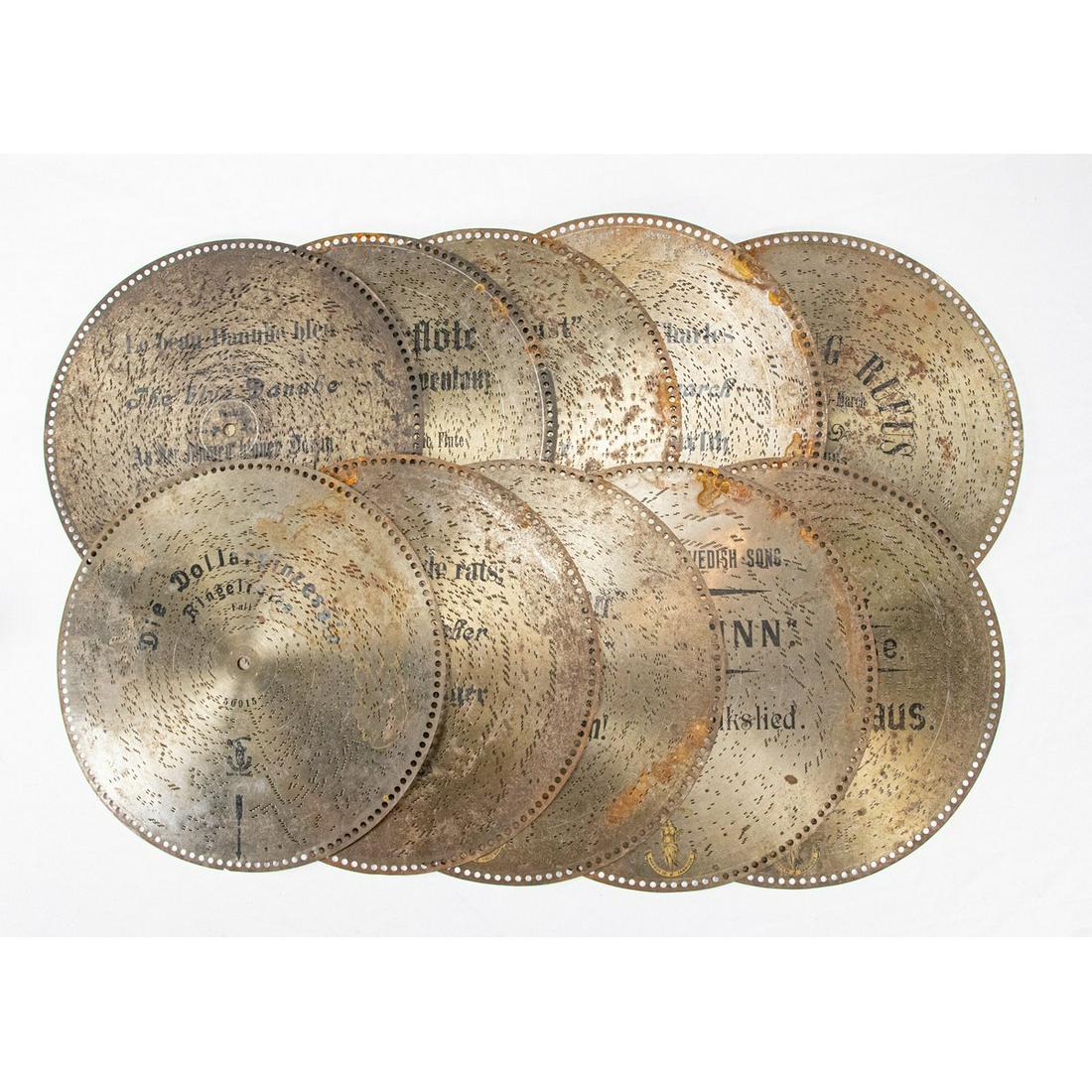 19 5/8" Music Box Discs (9) (1 of 4)
