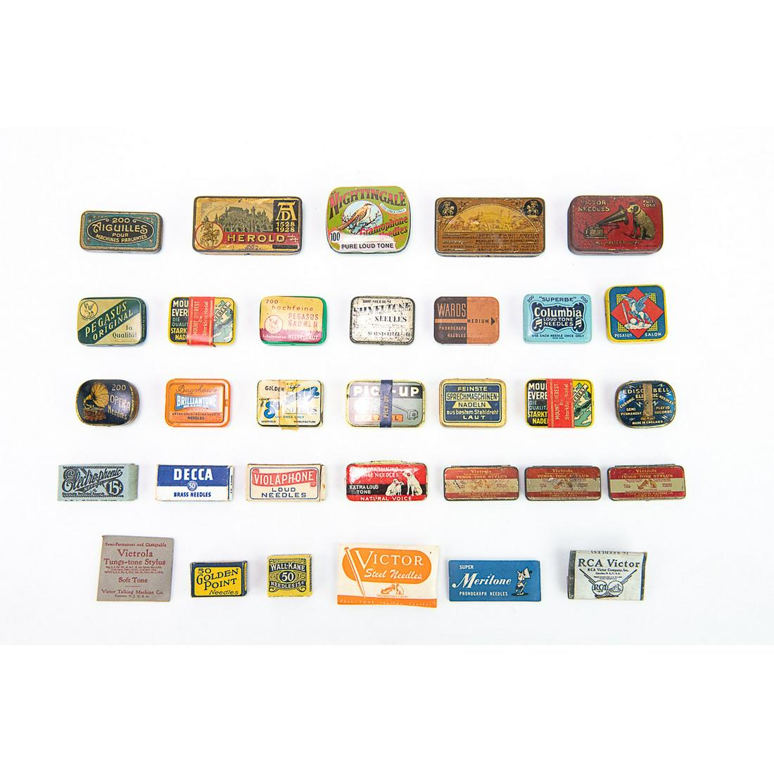 Lot of Phonograph Needle Tins (1 of 5)