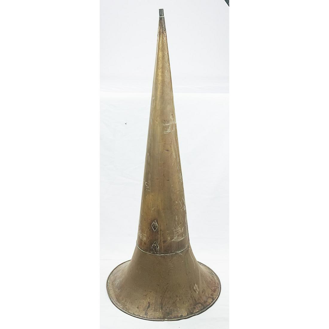 Large all Brass Cylinder Phonograph Horn (1 of 10)