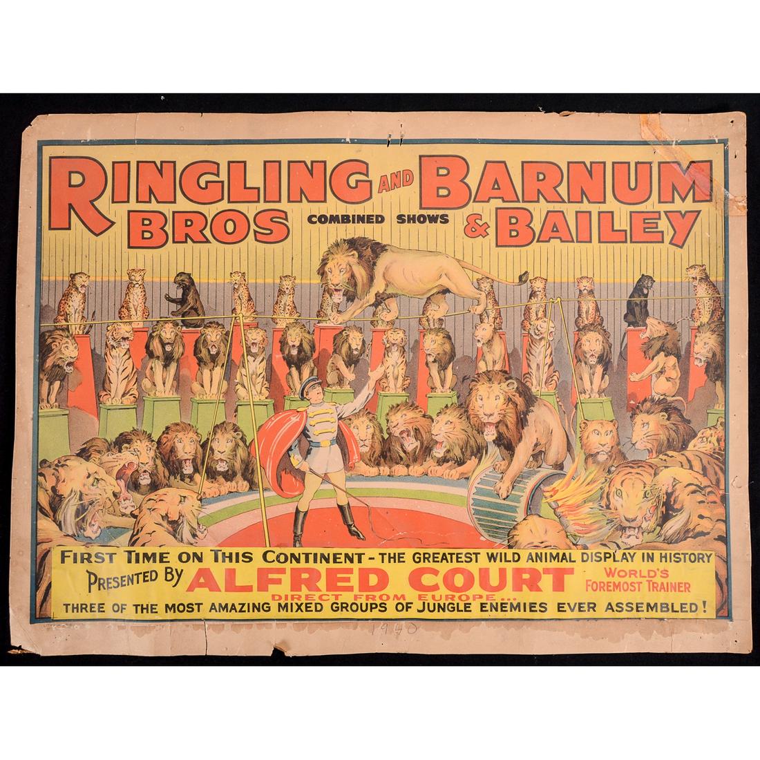 Vintage Ringling Bros& Barnum Bailey Circus Poster (1 of 3)
