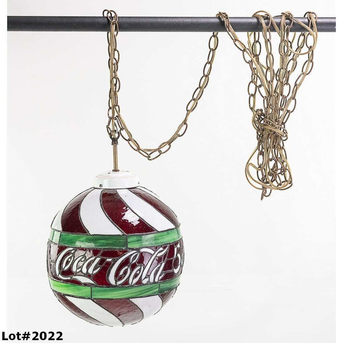 Coca-Cola Leaded Glass Globe Fixture (1 of 6)
