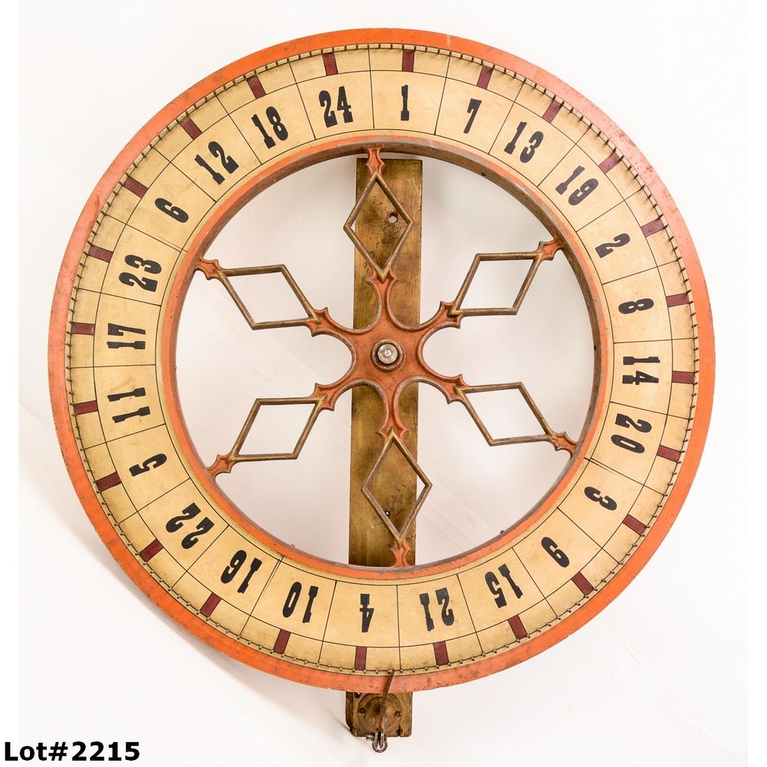 Vintage Double Sided Painted Carnival Gaming Wheel (1 of 6)