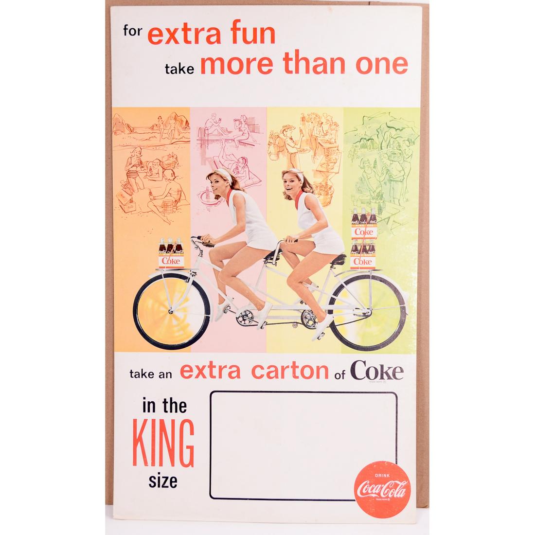 Coca-Cola Counter Ad - Extra Fun, King Size (1 of 2)