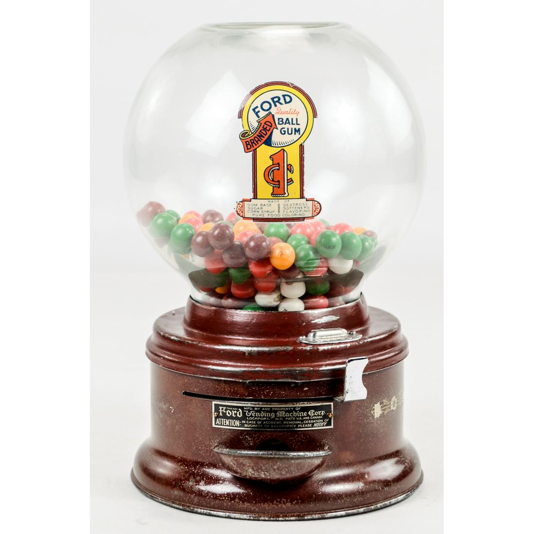 Ford Gumball Vender Coin Op Machine 39 (1 of 8)