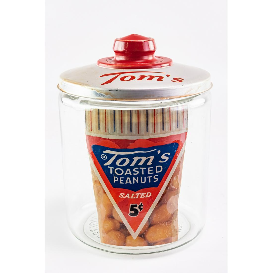 Vintage Tom's Peanut Jar With Lid (1 of 6)