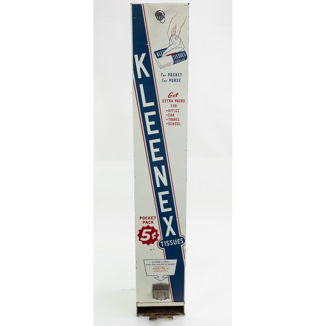 Vintage "Kleenex" Pack Vender Coin Op Machine (1 of 11)