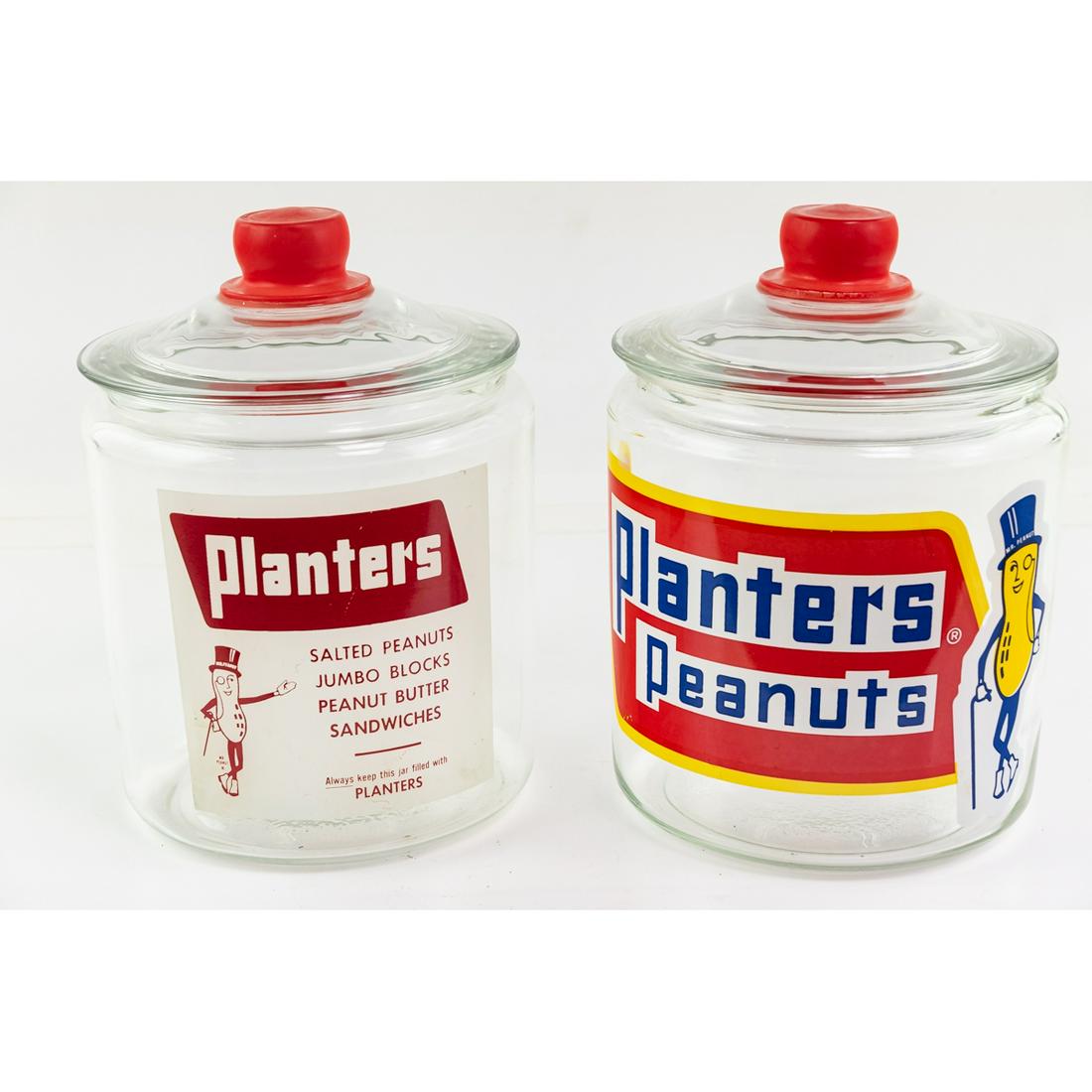 2 Vintage Planter Peanuts Glass Container Jars (1 of 14)
