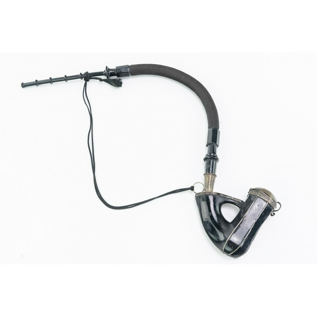 German Ebonized Wood and Hallmarked Silver Pipe (1 of 13)