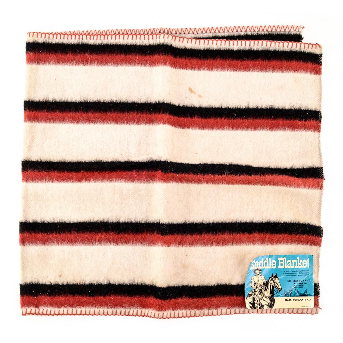 Vintage NOS Small Saddle Blanket Sears Roebuck (1 of 3)