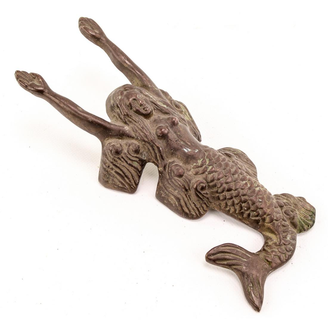 Cast Brass Boot Jack Mermaid (1 of 3)