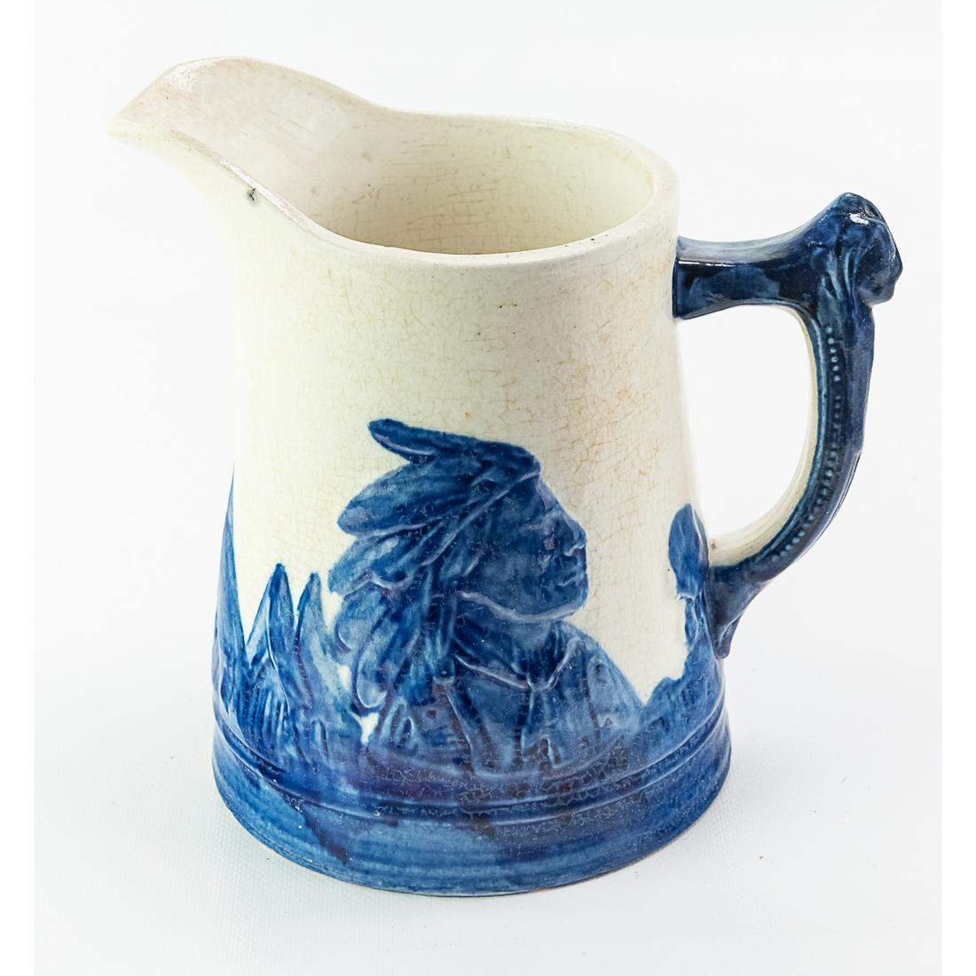Sleepy Eye Native American Stoneware Pitcher (1 of 7)