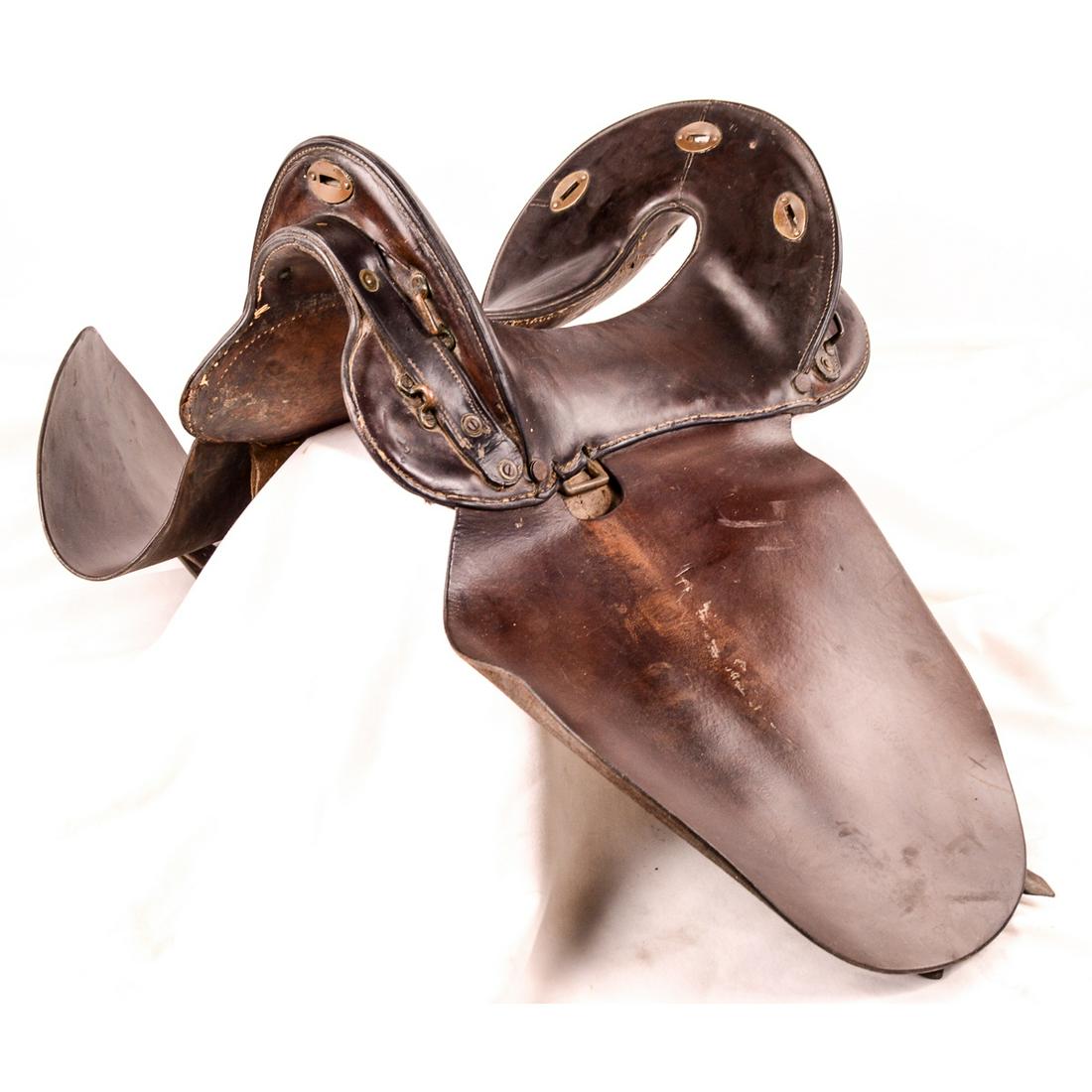 Early 20th C. Cavalry McClellan Leather Saddle (1 of 6)