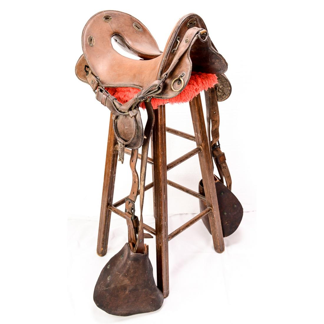 Early 20th C. Cavalry McClellan Leather Saddle (1 of 7)