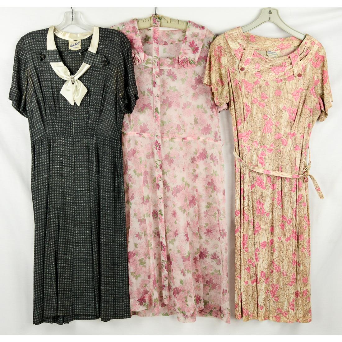 3 1950s day dresses (1 of 9)