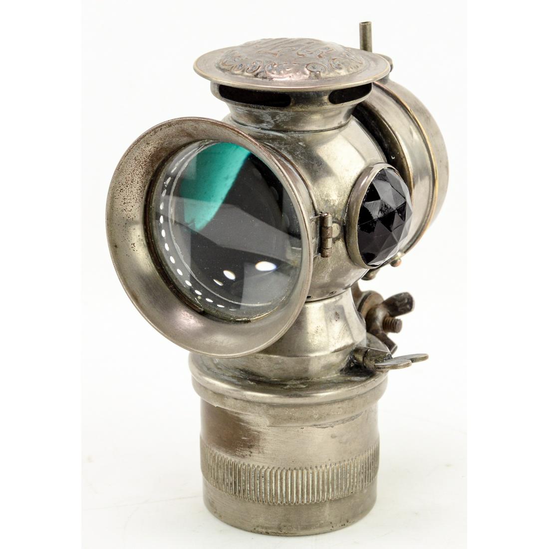 C.M. Hall Lamp Co. SOLAR Bicycle Oil Lamp Light (1 of 9)