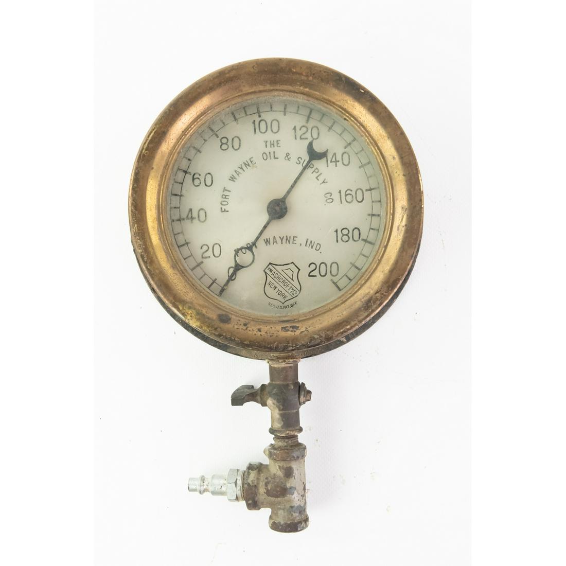 Antique Ashcroft Pressure Gauge