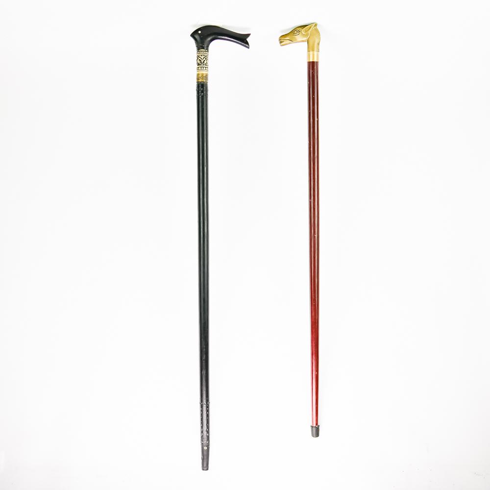 Wooden Walking Sticks Sword Cane 2 Pieces (1 of 17)