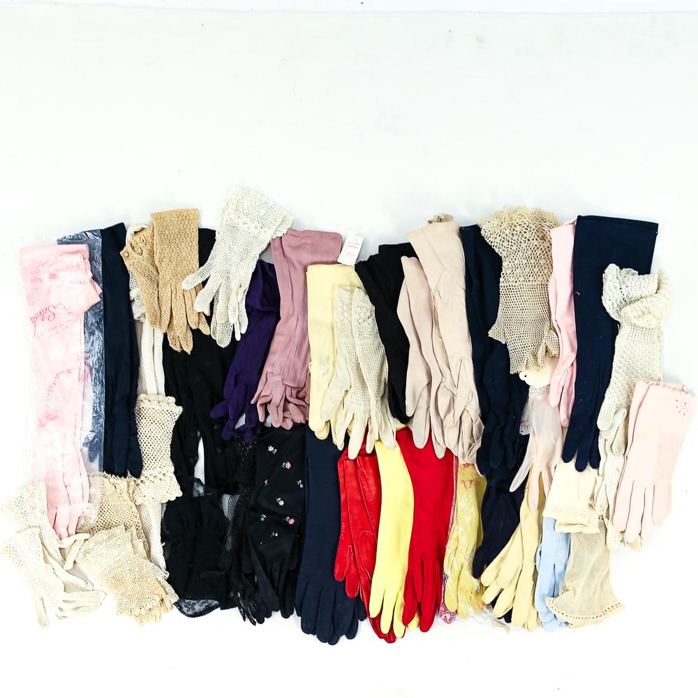 Lot of Approximately 65 Pairs of Fancy Gloves (1 of 6)