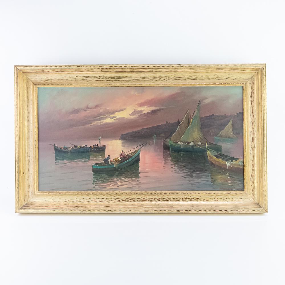 F. Antonino Daniele 20th C. Italian Oil on Canvas (1 of 7)