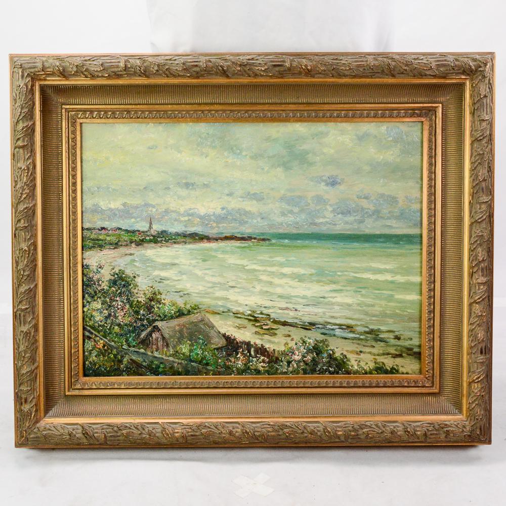 Cortelle 20th Century Oil Painting of Seascape (1 of 4)