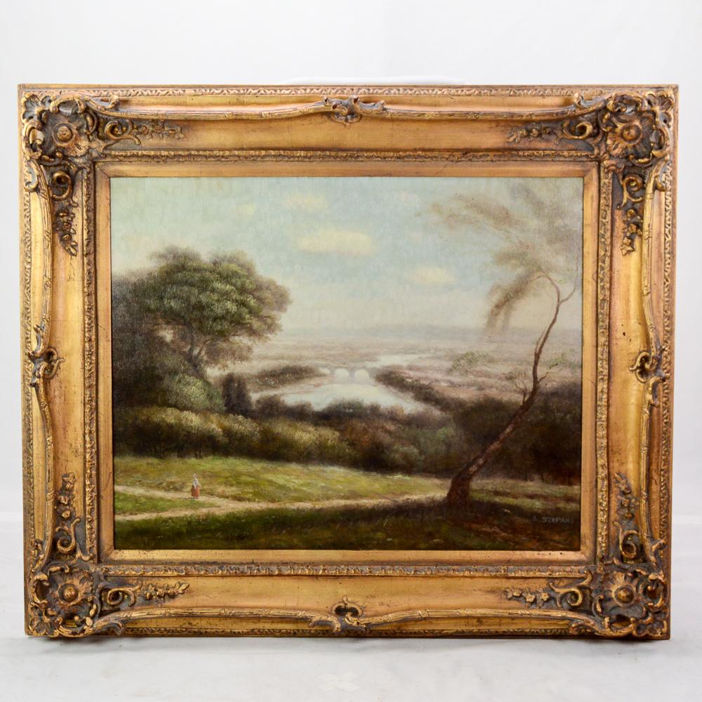 L. Stepano Oil Painting Landscape Scene (1 of 3)