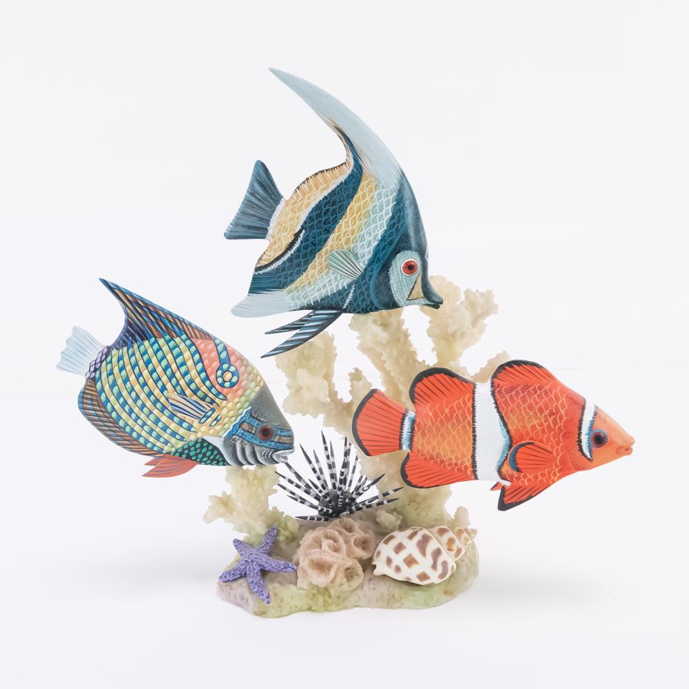 Hand Painted Tropical Fish Coral Sculpture (1 of 8)