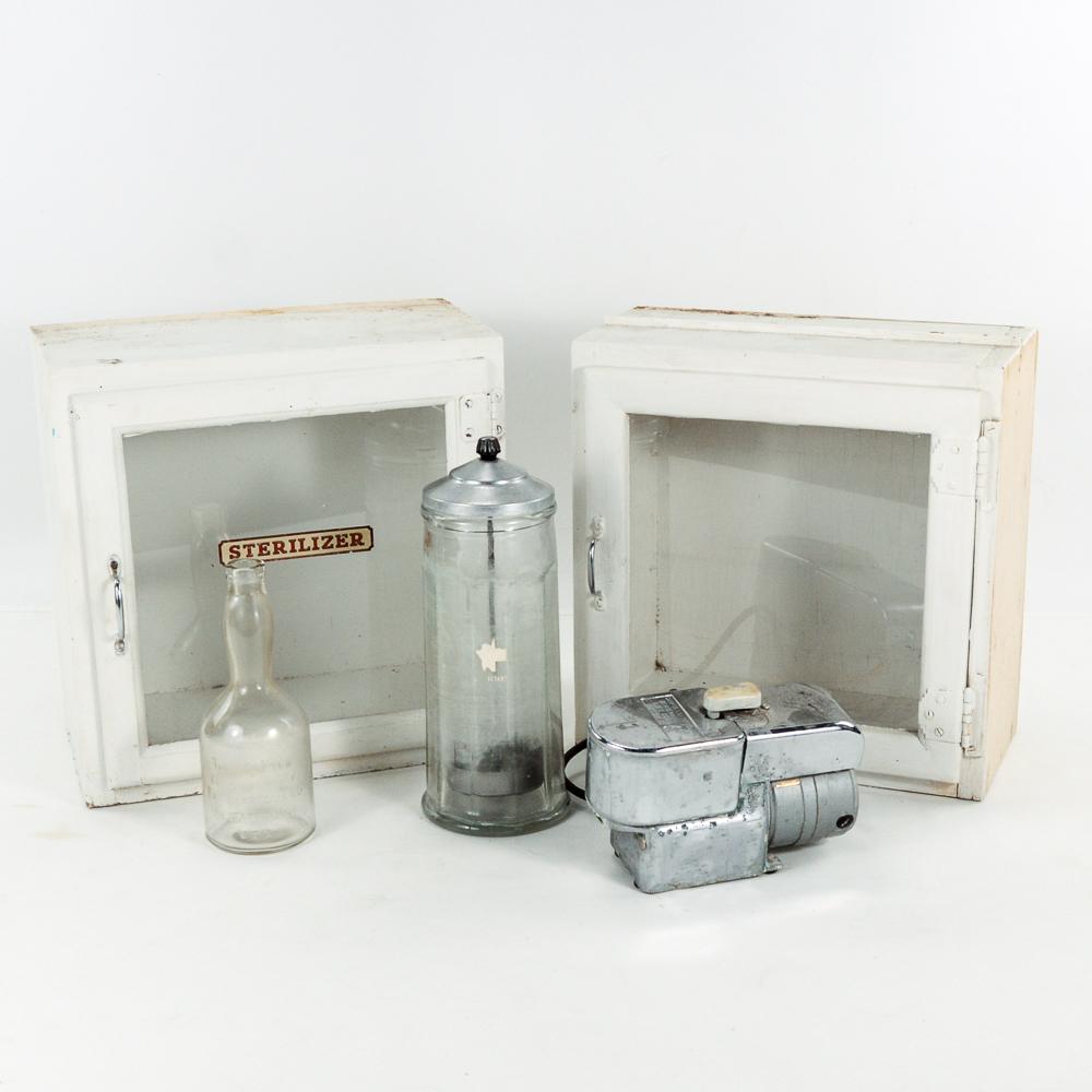 Vintage Barber Shop Cabinets and Accessories (1 of 9)