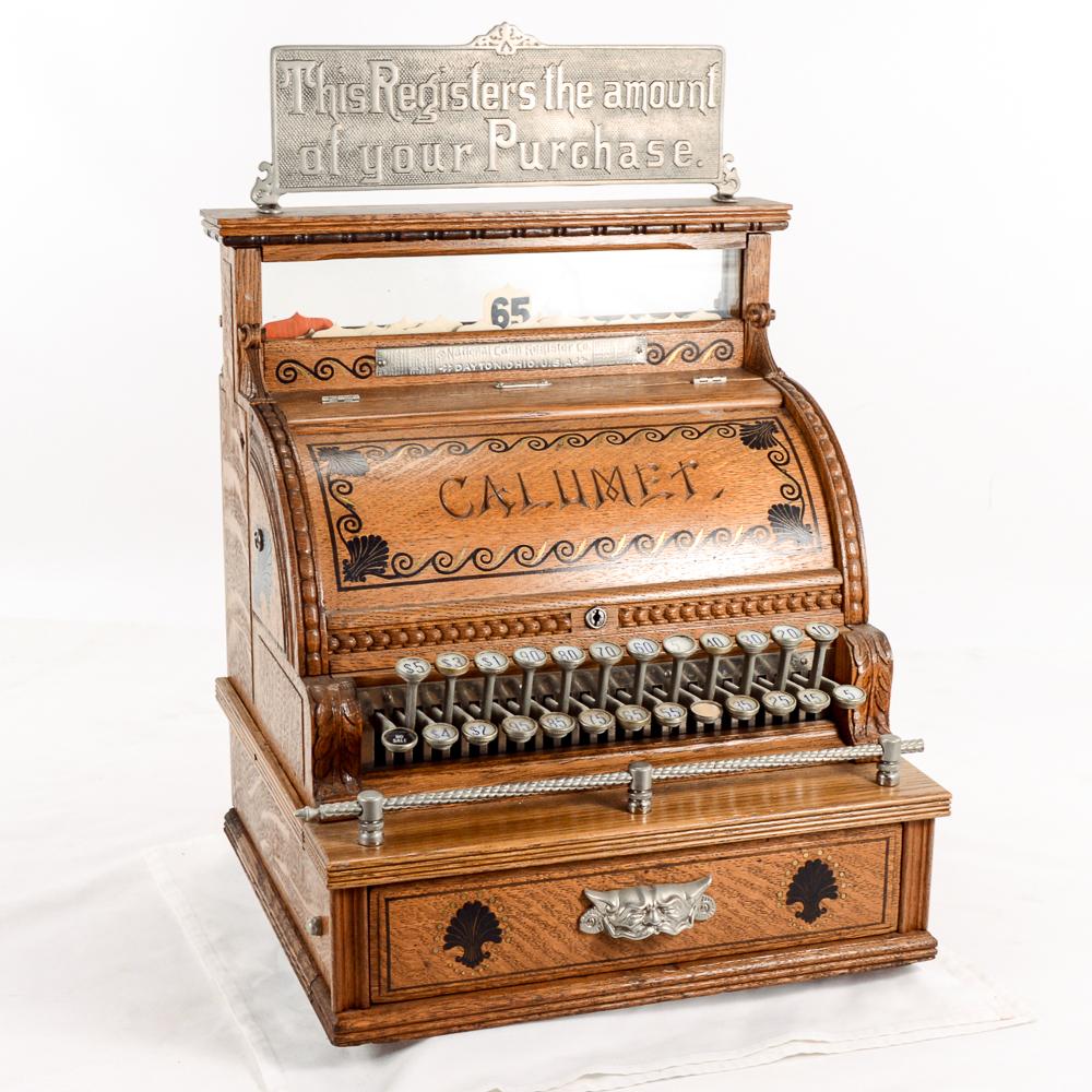 2319番 ジャンク品 NATIONAL AMOUNT PURCHASED Vintage National Cash Register Model 452 Brass S144099G
