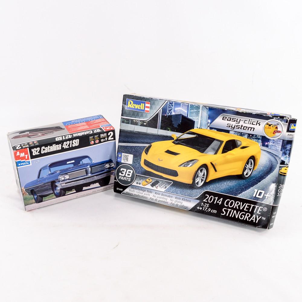 AMT 1962 Catalina & Revell 2014 Corvette Car Kits (1 of 2)