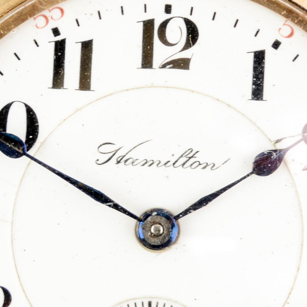 Hamilton Motor Barrel RR Pocket Watch