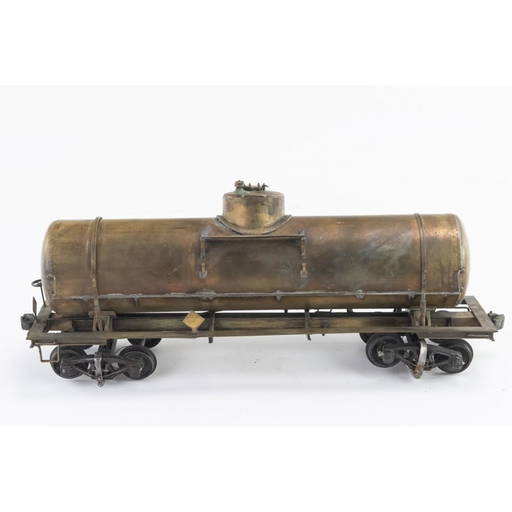 Vintage Brass Model Train Tanker Car