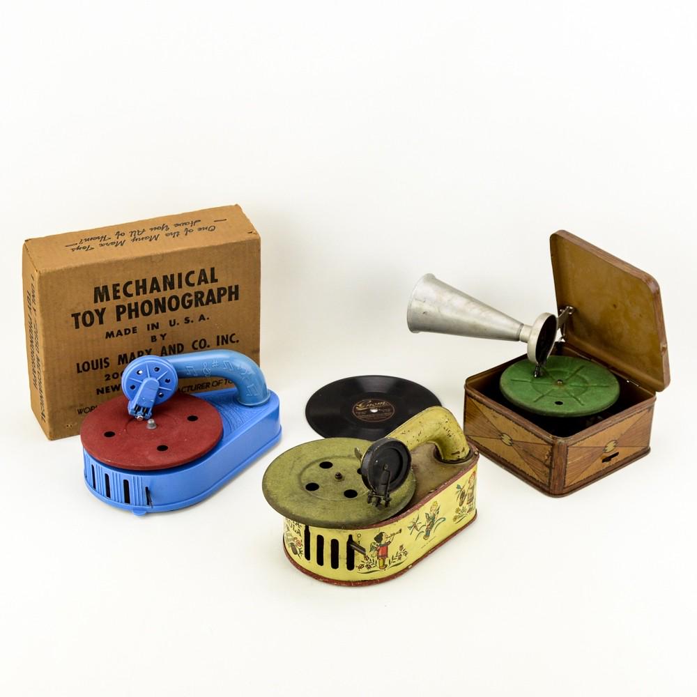 Bing Pigmyphone, Gama-Phola, & Toy Phonograph (1 of 13)