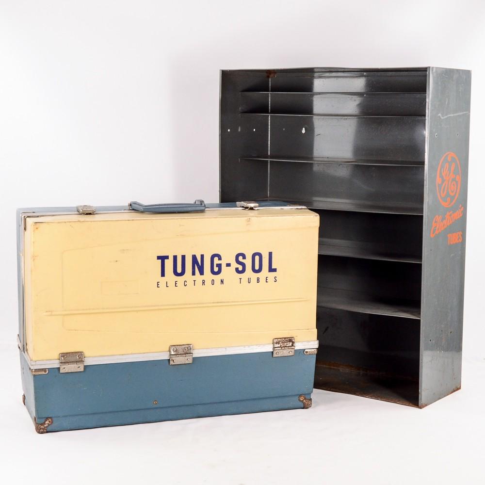 GE Metal Tube Shelf and Tung-Sol Tube Carrier (1 of 7)