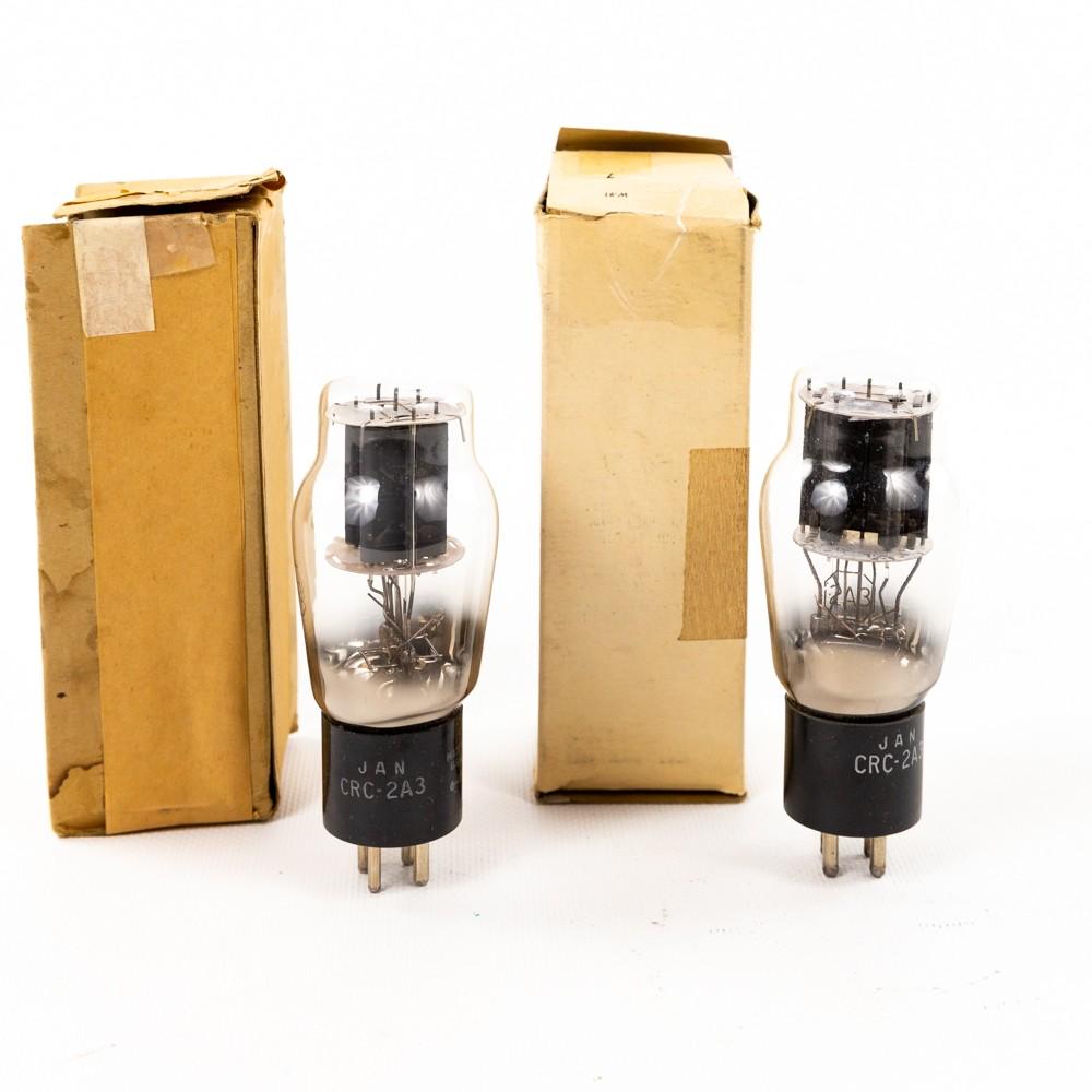 (2) RCA JAN CRC Military Grade 2A3 Tubes NOS (1 of 11)