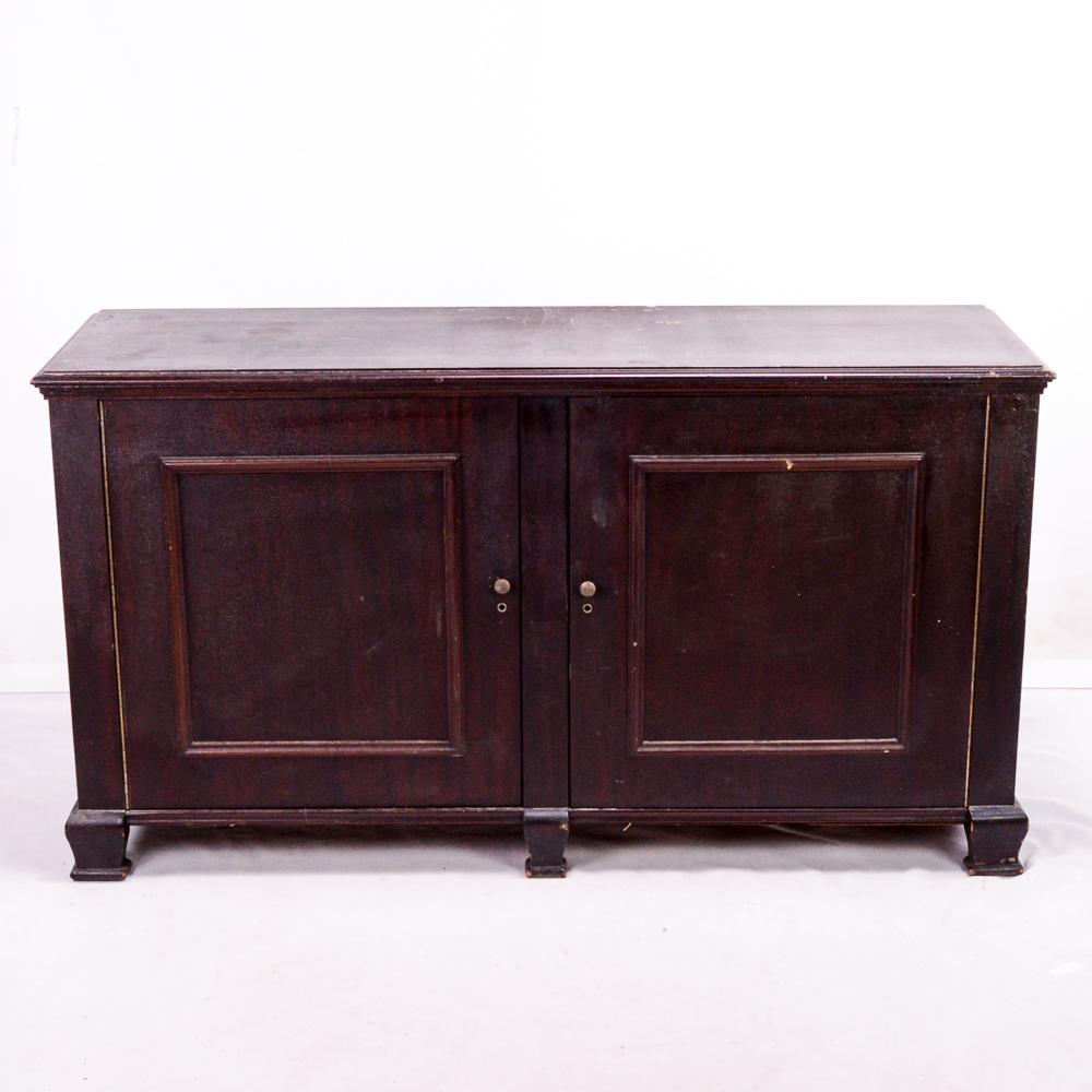 Piano Roll Console Mahogany Cabinet (1 of 8)