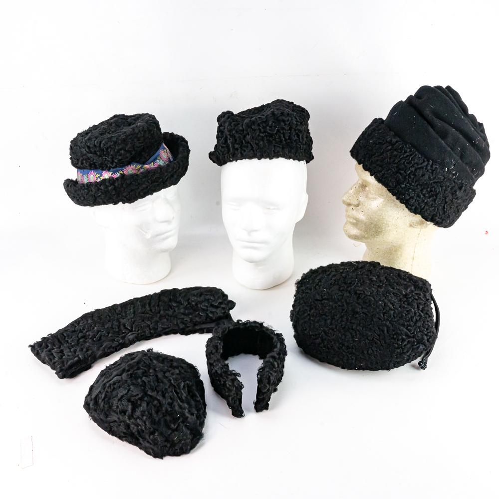 (7) 1930s Ladies Persian Lamb Hats Collars Muffs (1 of 8)