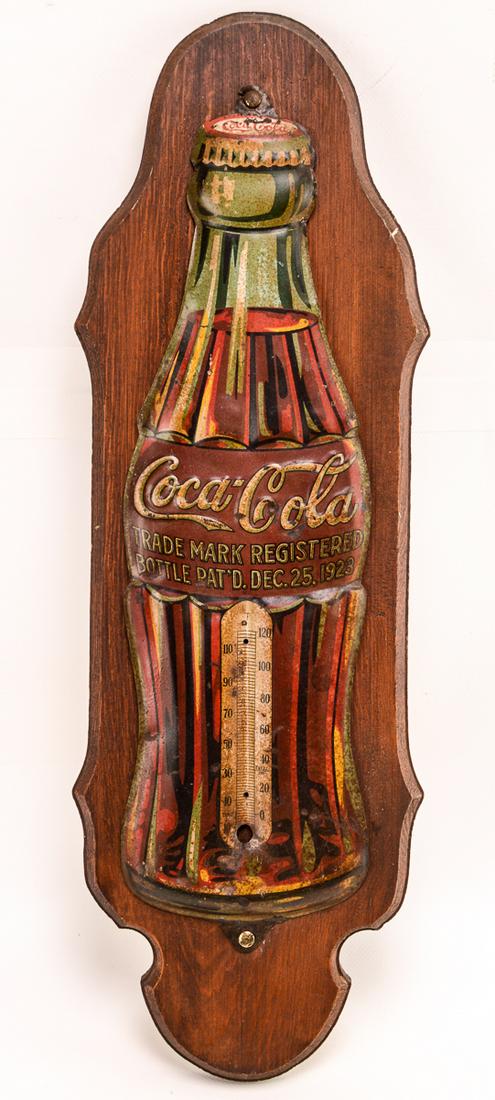 1930 Coca-Cola Christmas Bottle Thermometer SSTE (1 of 3)