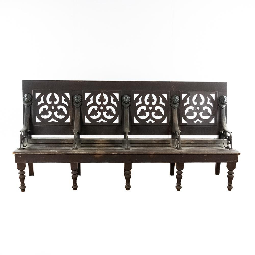 Vintage Railroad Station Waiting Bench (1 of 10)