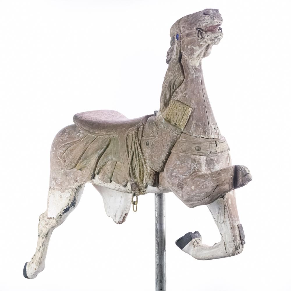 Antique Hand Carved Wooden Carousel Horse (1 of 9)