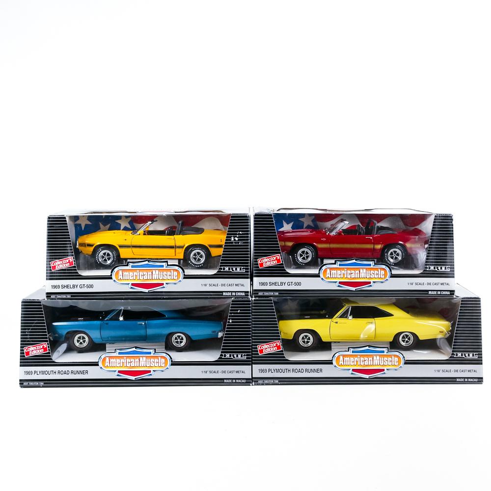 (4) New American Muscle 1/18" Scale Model Cars (1 of 15)